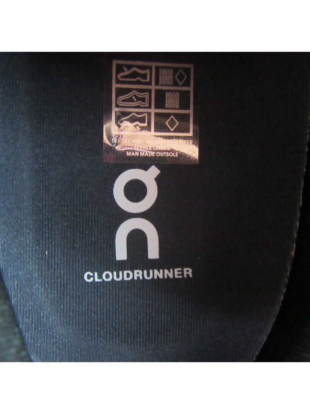 ON Cloudrunner Athletic Running Shoes Mens Size 12.5 Black White NEW #46.99017 - Picture 13 of 16